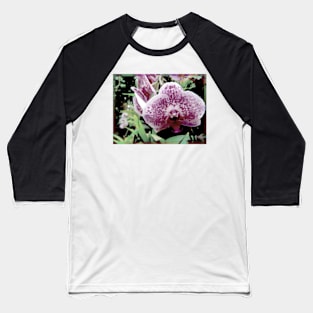 Retro Purple Orchid Baseball T-Shirt